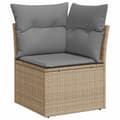 Miniatyrbilde 5 av 11: vidaXL Hagesofaer med puter 7 deler beige polyrotting akasie
