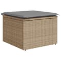 Miniatyrbilde 8 av 11: vidaXL Hagesofaer med puter 7 deler beige polyrotting akasie