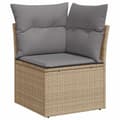 Miniatyrbilde 5 av 11: vidaXL Hagesofaer med puter 9 deler beige polyrotting akasie