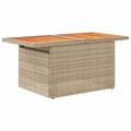 Miniatyrbilde 7 av 11: vidaXL Hagesofaer med puter 9 deler beige polyrotting akasie