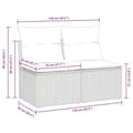 Miniatyrbilde 7 av 9: vidaXL Hagesofaer med puter 2 deler brun polyrotting akasie