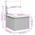 Miniatyrbilde 8 av 9: vidaXL Hagesofaer med puter 2 deler brun polyrotting akasie