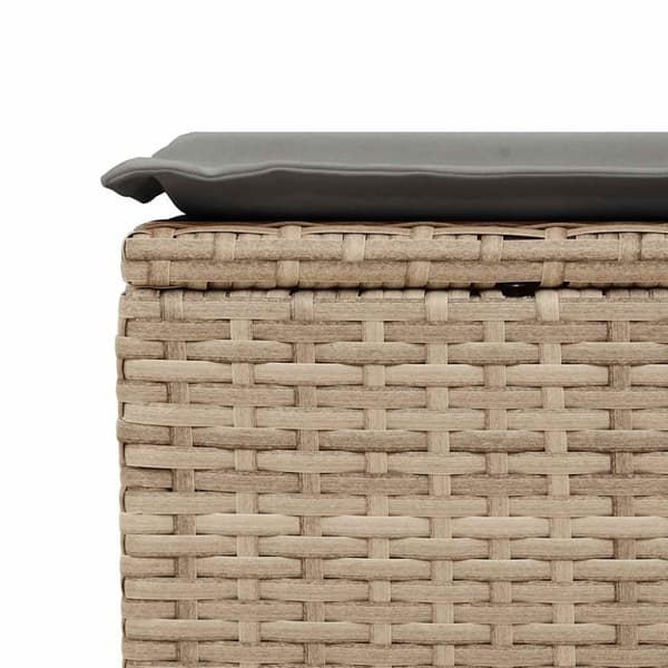 vidaXL Hagesofaer med puter 2 deler beige polyrotting akasie