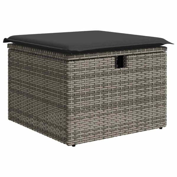 vidaXL sofasæt til haven 2 dele med hynder polyrattan akacietræ grå