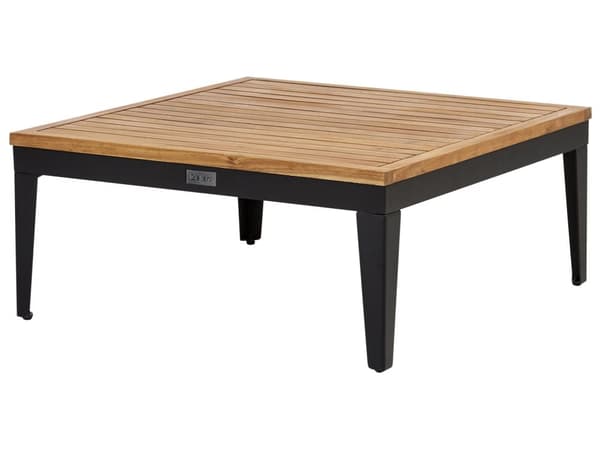 Loungesæt Beige Akacietræ 3 Personers Udendørs Hjørnesofa Moderne Loungemøbler med Sofabord og Fodskammel til Terrasse Have Indretning
