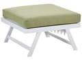 Miniatyrbilde 11 av 11: 5-seters loungesett Hvit ramme i aluminium Grønne sitteputer Hjørnesofa Salongbord Justerbare seter Moderne design Hagemøbler
