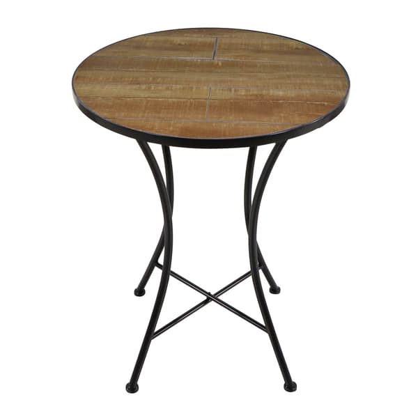 AXI Amélie Balkong Bistroset, 2 stolar 1 bord, Mosaik Veranda Bistroset Ladugård trä stil - Trädgårdsbistroset, Mosaik Bistrobord för