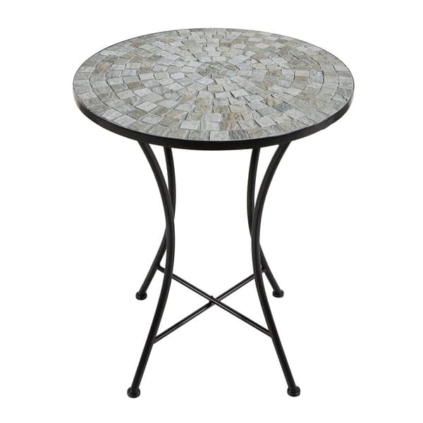AXI Amélie Balkong Bistroset, 2 stolar 1 bord, Mosaik Veranda Bistroset Sandig beige - Trädgårdsbistroset, Mosaik Bistrobord för