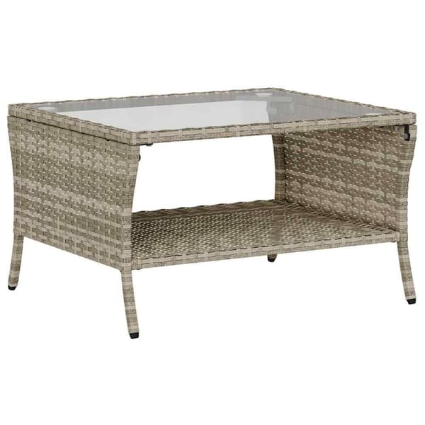 vidaXL sofasæt til haven 6 dele med hynder polyrattan lysegrå