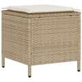 Miniatyrbillede 9 af 11: vidaXL sofasæt til haven 6 dele med hynder polyrattan beige