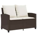 Miniatyrbillede 6 af 11: vidaXL sofasæt til haven 6 dele med hynder polyrattan brun