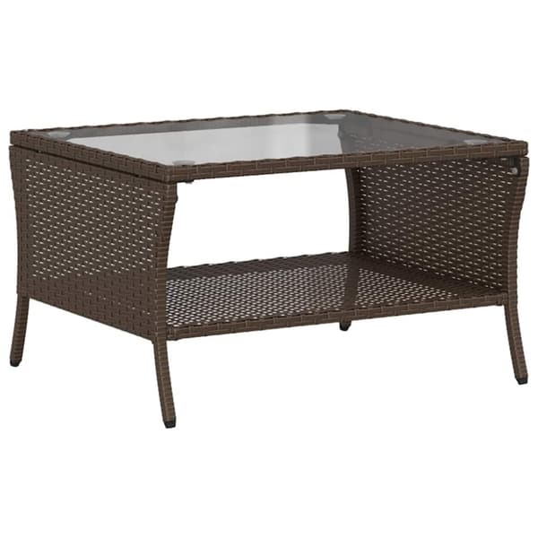 vidaXL sofasæt til haven 6 dele med hynder polyrattan brun