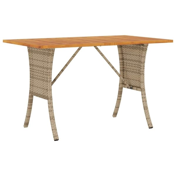 vidaXL Soffgrupp för trädgården med dynor 6 delar beige konstrotting