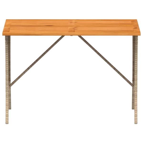 vidaXL Soffgrupp för trädgården 3 delar med dynor beige konstrotting