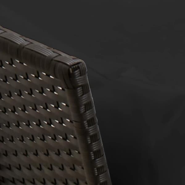 vidaXL havesofa med hynder polyrattan sort