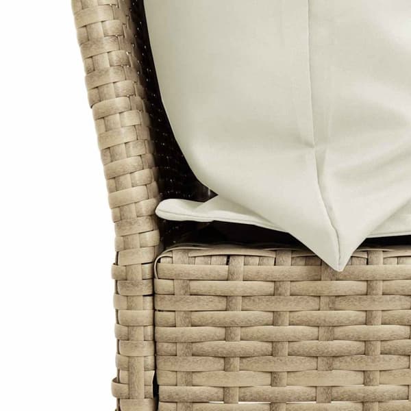 vidaXL havesofa med hynder polyrattan beige