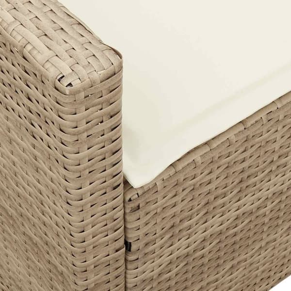 vidaXL havesofa med hynder polyrattan beige