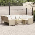 Miniatyrbillede 2 af 11: vidaXL havesofa med hynder polyrattan beige