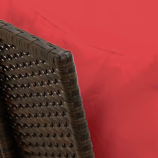 vidaXL havesofa med hynder polyrattan brun
