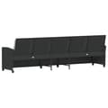 Miniatyrbillede 7 af 11: vidaXL 5-personers havesofa med hynder polyrattan sort