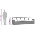 Miniatyrbillede 11 af 11: vidaXL 5-personers havesofa med hynder polyrattan sort