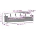 Miniatyrbillede 10 af 11: vidaXL 5-personers havesofa med hynder polyrattan grå