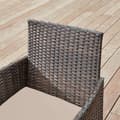 Miniatyrbillede 5 af 7: Rootz 3-delt havemøbelsæt - Terrassemøbler - Udendørs siddegruppe - Komfortable stole - 56,5 cm x 54,5 cm x 81,5 cm