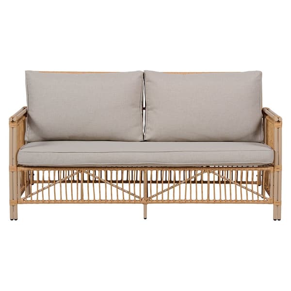 Neel sofagruppe polyrattan 4 deler med puter natur.