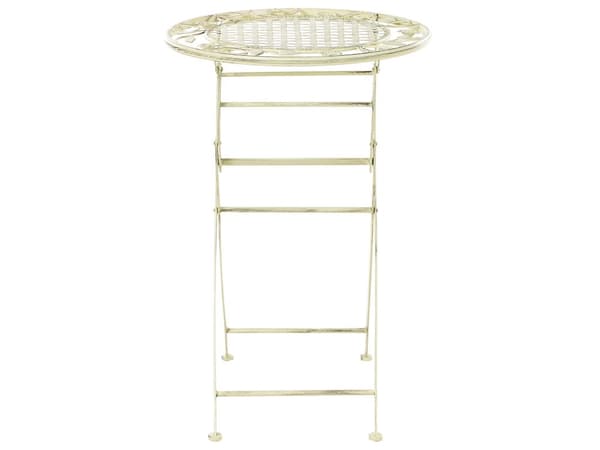 Altanmøbelsæt Grønt Metal Sidebord 2 Stole Folde Antikvitet til Altan Terrasse UV-Bestandig Rust Retro Stil