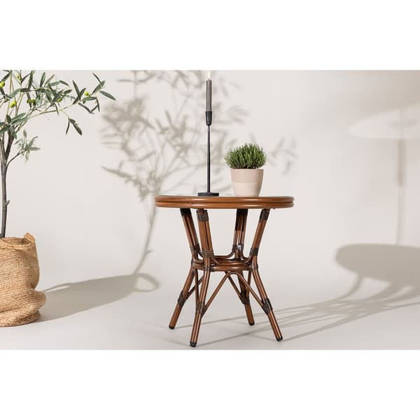 Sagres cafebord Ø60cm brun.
