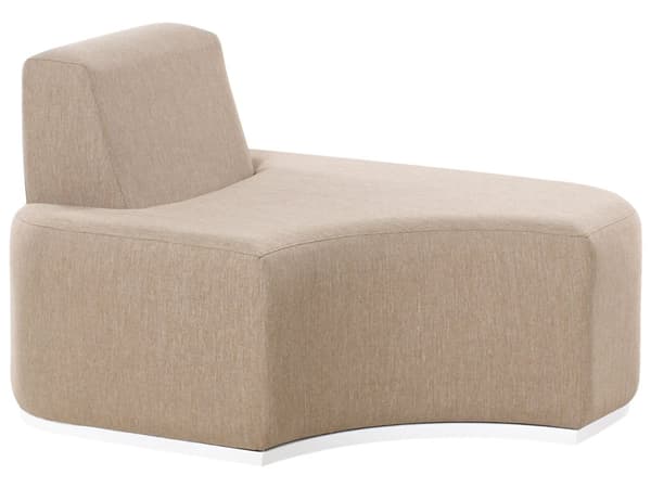 2-seters hagesofasett Beige Stoff Fotskammel UV-bestandig Hurtigtørkende skum Moderne stil Hagemøbler Sittegruppe