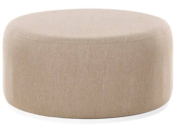 4-seters hagesofasett Beige Stoff Fotskammel UV-bestandig Hurtigtørkende skum Moderne stil Hagemøbler Sittegruppe
