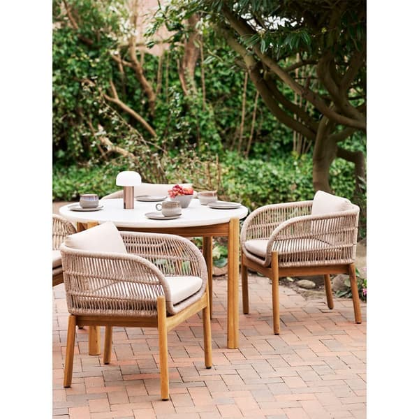 Terracina hagesett med 5 deler brun, beige.
