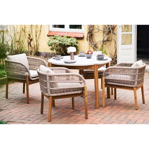 Terracina hagesett med 5 deler brun, beige.