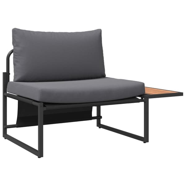 vidaXL Sæt af 2 Antracit Metal 100 cm bordlængde Holdbart