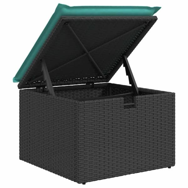 vidaXL Hagesofaer med puter 2 deler svart polyrotting akasie