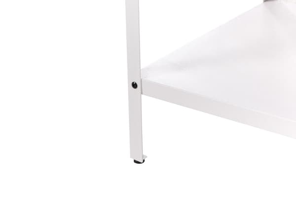 Utekjøkkenøy Hvit Rustfritt stål 80 x 50 x 92 cm 2 hyller med topp Hagekjøkken Spiseplass
