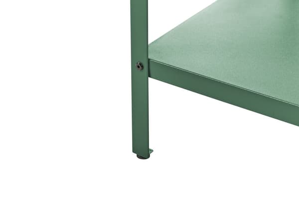Utekjøkkenøy med oppvaskkum i Grønn rustfritt stål 80 x 50 x 92 cm Ettgrepsutløp 2 hyller Enhet med topp Hagekjøkken Spiseplass