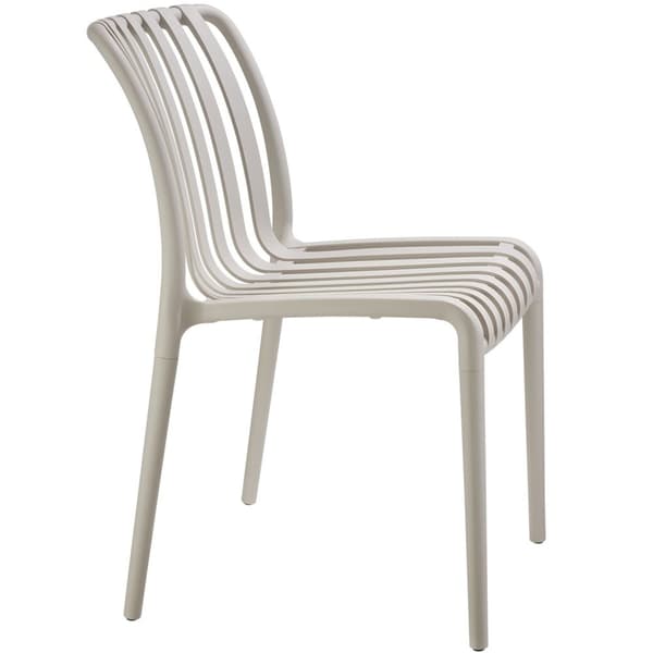 Havestole Alcudia, vejrbestandige, stabelbare - taupe,Sæt med 2 stk.