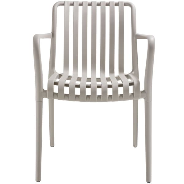 Havestole Alcudia, vejrbestandige, stabelbare - taupe,Sæt med 4 stk.