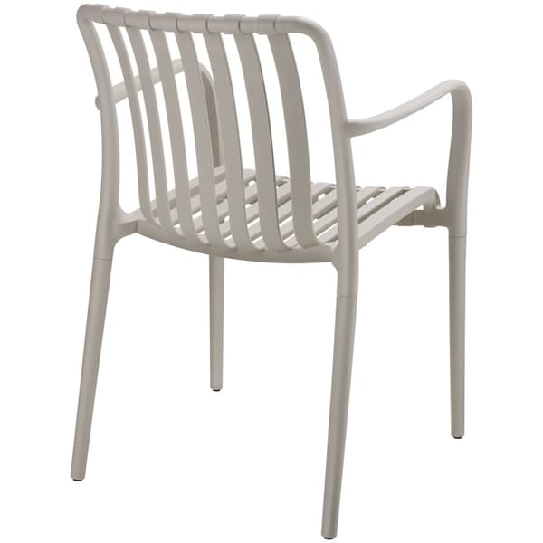Havestole Alcudia, vejrbestandige, stabelbare - taupe,Sæt med 4 stk.