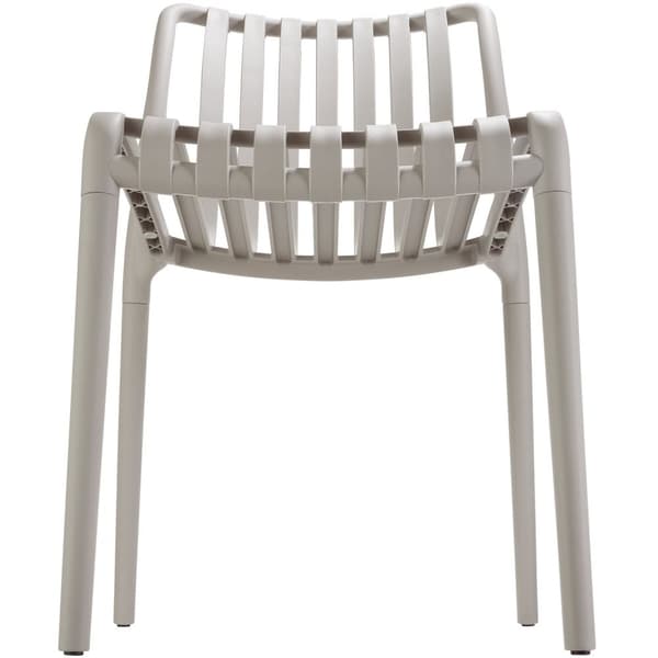 Havestole Alcudia, vejrbestandige, stabelbare - taupe,Sæt med 6 stk.
