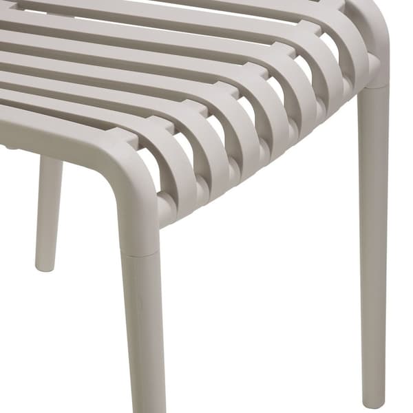 Havestole Alcudia, vejrbestandige, stabelbare - taupe,Sæt med 6 stk.