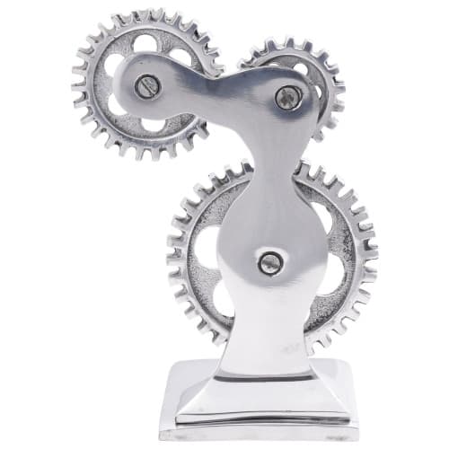 Bokstöd 2 st Silver 10x10x22 cm Aluminium Cog