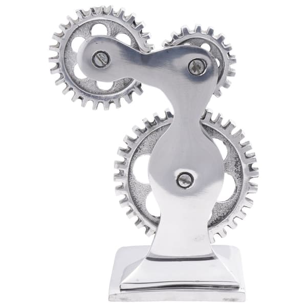 Bokstöd 2 st Silver 10x10x22 cm Aluminium Cog