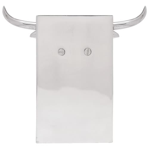 Bokstöd 2 st Silver 21,5x15,5x20 cm Aluminium Tjur