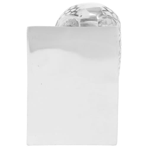 Bokstöd 2 st Silver 7x9x11 cm Aluminium Uggla