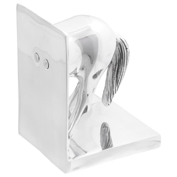 Bokstöd 2 st Silver 11x14x25 cm Aluminium Häst