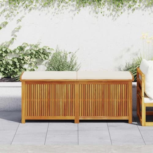 Kuddlåda utomhus 150x50x60,5 cm massivt trä akacia