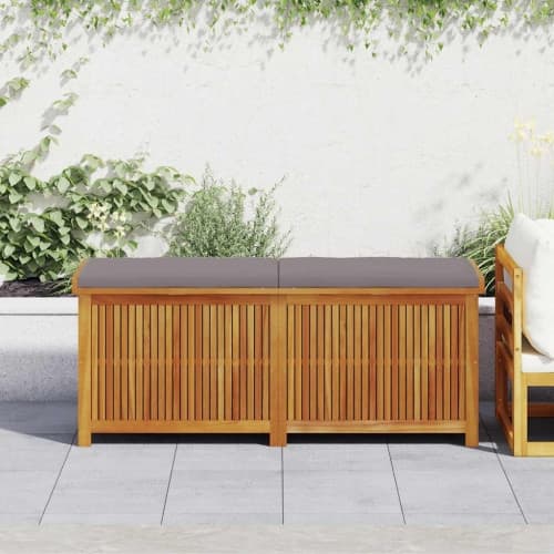 Kuddlåda utomhus 150x50x60,5 cm massivt trä akacia